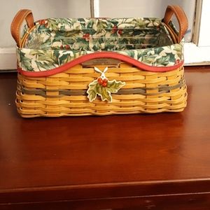 2002 longaberger Christmas Traditions basket set